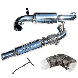 RZR Pro XP & Turbo R FULL 3" Exhaust ~ RPM Monster Core 3" Muffler & Mid Pipe - R1 Industries