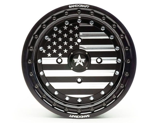 Photo of Polaris RZR / Can-Am X3 Sandcraft Merica Beadlock Wheels by Sandcraft - Premium Wheels for UTVs / Side by Sides