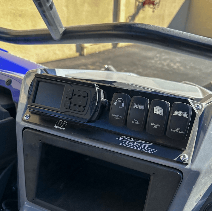 Photo of YXZ1000R 4 Switch with Power Vision 3 Mount Plate Kit by Weller Racing - Premium Mounts for UTVs / Side by Sides