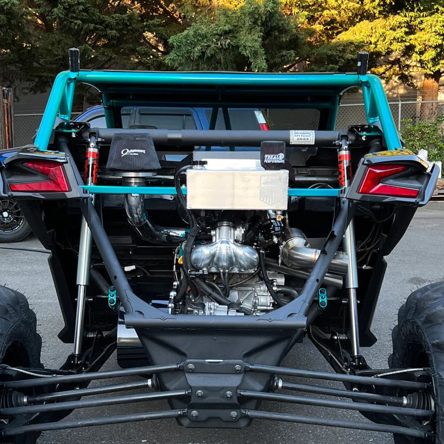 Photo of Can-Am X3 Coolant Reservoir Oil Catch Can Combo Tank (2017-2022) by Treal Performance - Premium Catch Cans for UTVs / Side by Sides