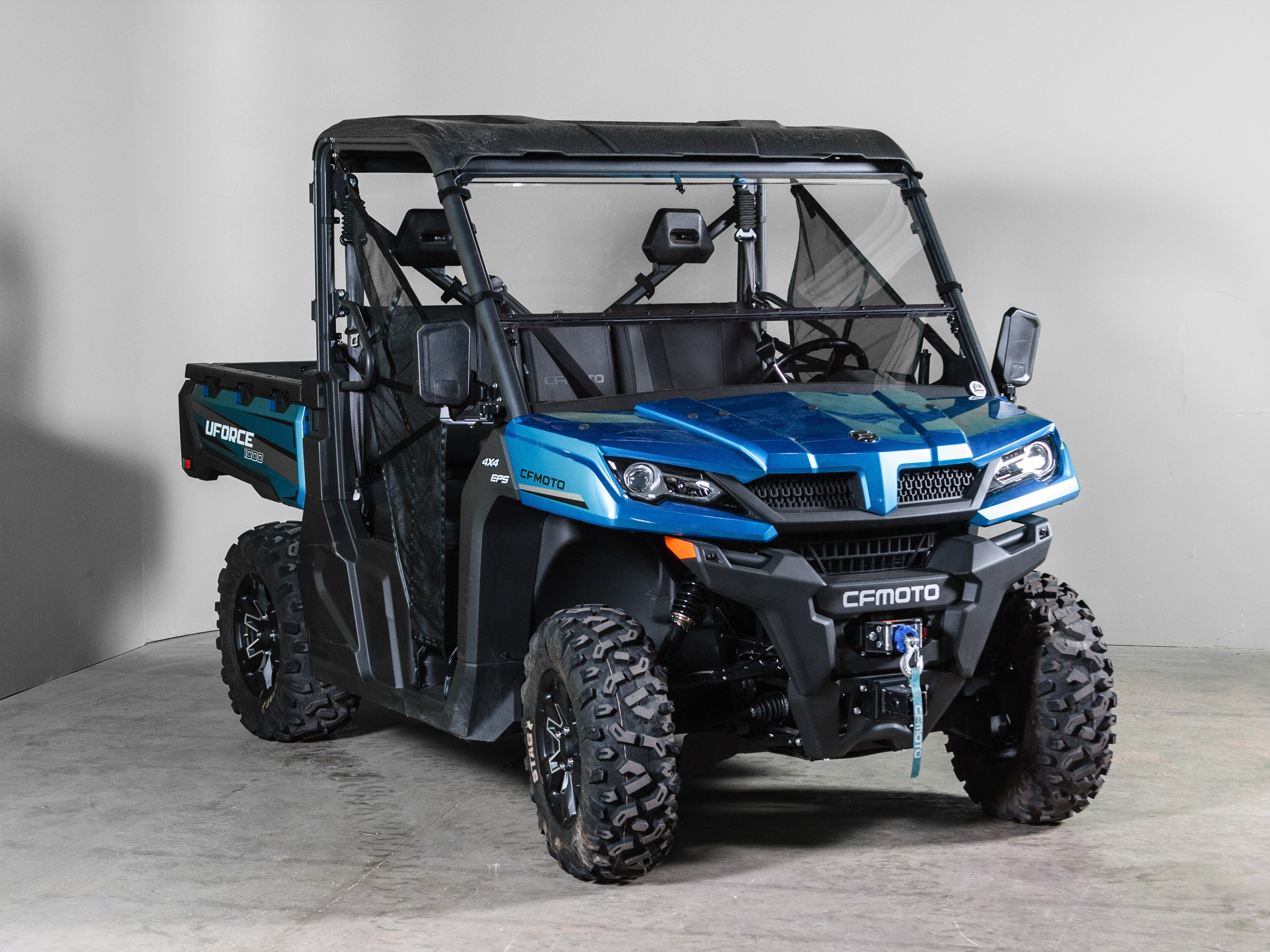 Photo of CFMoto UForce 1000 1/4" Scratch Resistant Tilting UTV Windshield - Pro Fit Frame by UTV Windshields - Premium Windshields for UTVs / Side by Sides