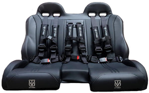 RZR 1000/900 Front and Rear Bench Seat W Harnesses (over the console)