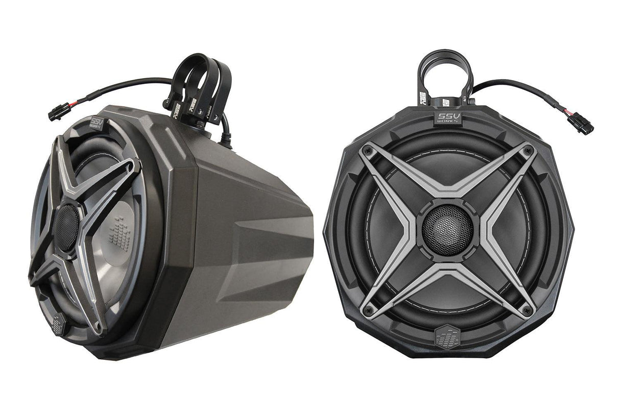 Universal 8in Cage-Mount Speaker-Pods - R1 Industries