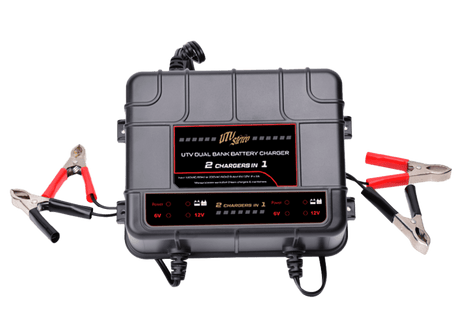 Dual-Bank Battery Charger |  R1 Industries | UTV Stereo.