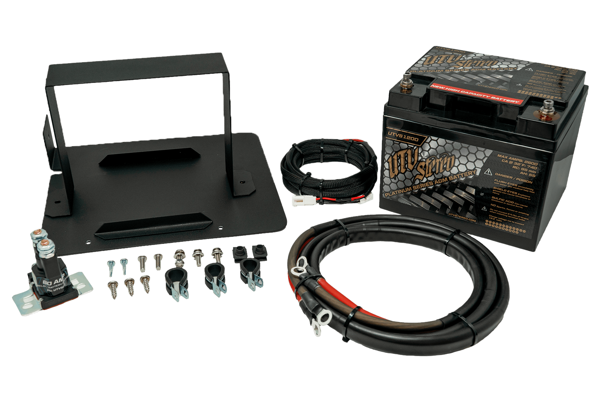 Photo of Can-Am Defender 2nd Battery Kit by UTV Stereo - Premium Batteries for UTVs / Side by Sides