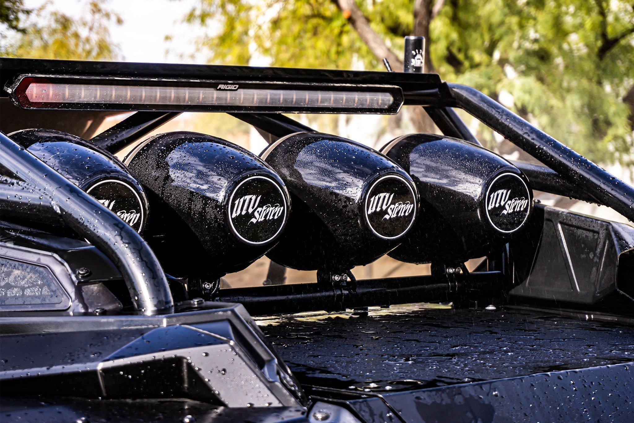 Photo of RZR® Pro Series Rear Speaker Bar by UTV Stereo - Premium Audio for UTVs / Side by Sides