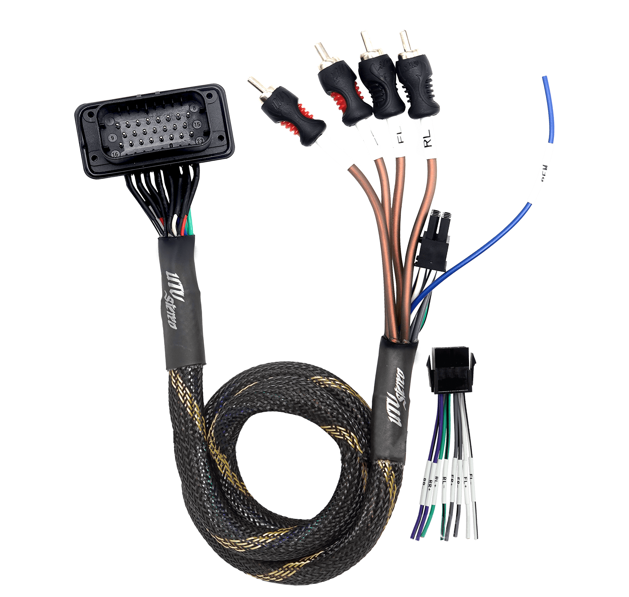 Photo of RZR® Pro Series Ride Command Front & Rear RCA Output + Speaker Wire & Remote by UTV Stereo - Premium Audio for UTVs / Side by Sides