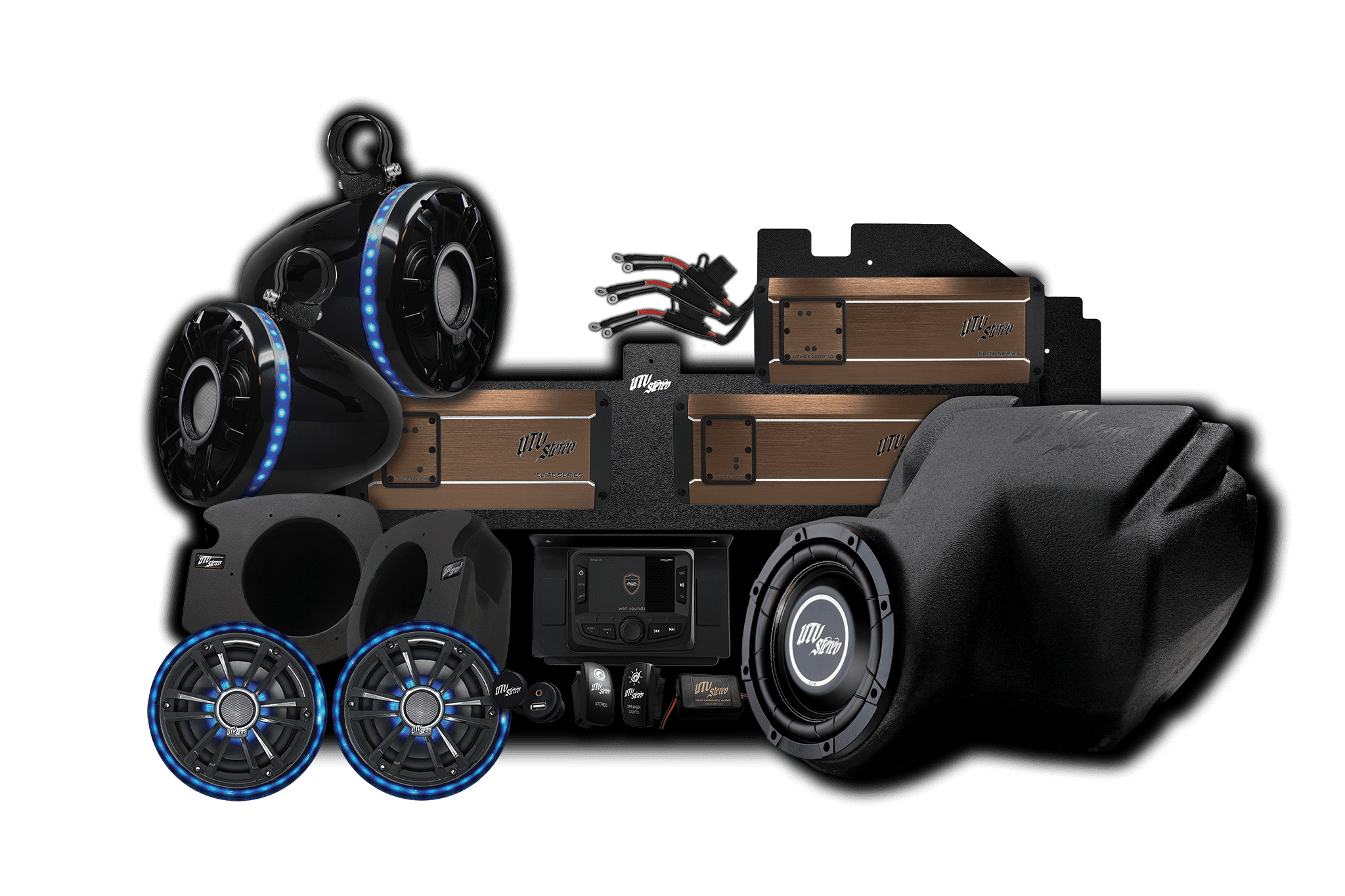 Photo of RZR® Elite Series Stage 8 Stereo Kit by UTV Stereo - Premium Audio for UTVs / Side by Sides