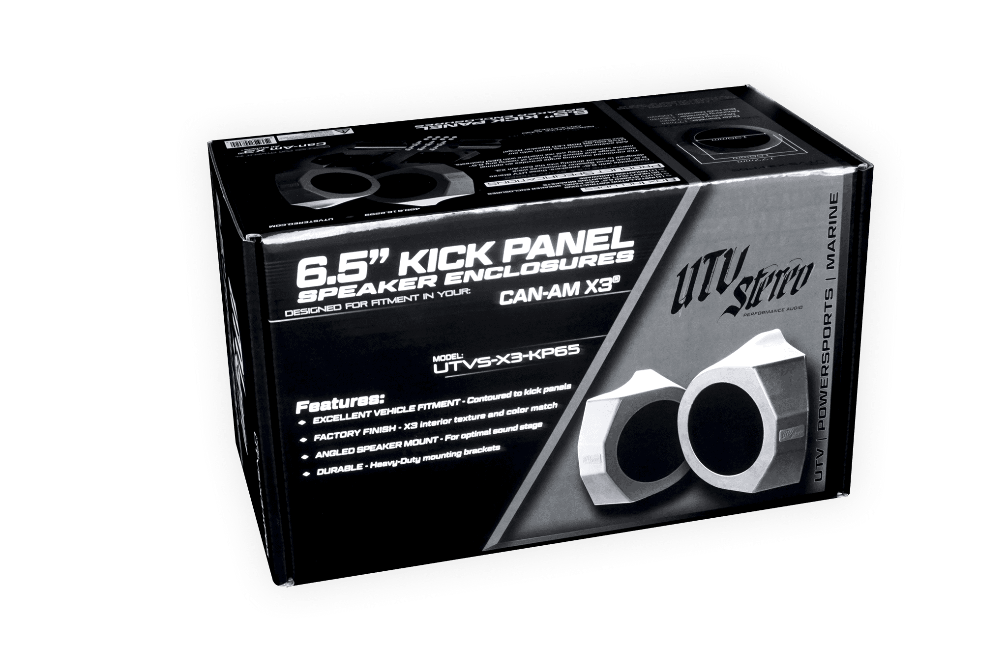 Photo of Can-Am X3 6.5" Kick Panel Speaker Enclosures by UTV Stereo - Premium Audio for UTVs / Side by Sides