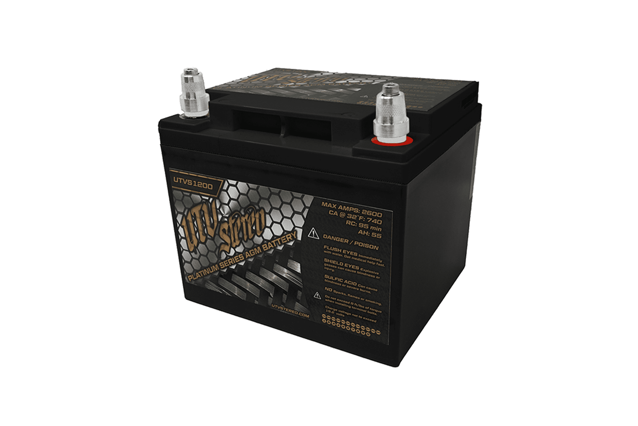 Photo of Platinum Series AGM 1200 Battery by UTV Stereo - Premium Batteries for UTVs / Side by Sides