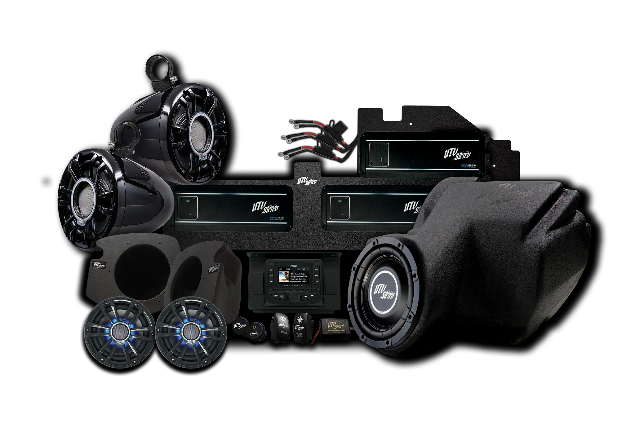 Photo of RZR® Signature Series Stage 8 Stereo Kit by UTV Stereo - Premium Audio for UTVs / Side by Sides