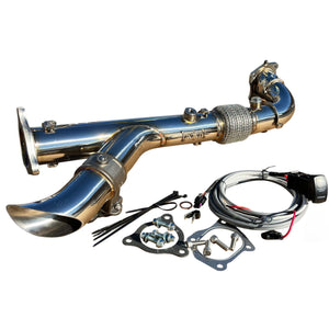 RPM-SxS RZR XPT Turbo Pro Xp & Turbo R 2.5" Captains Choice Electric Side Dump E-Valve Exhaust - R1 Industries