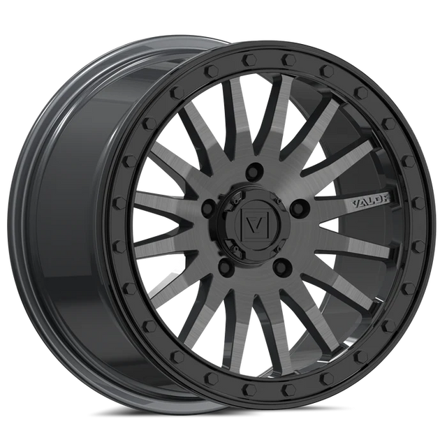V06 BRUSHED GUNMETAL |  R1 Industries | Valor Wheels.