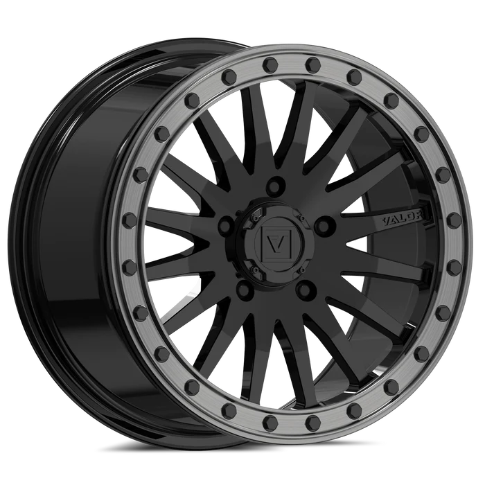 V06 GLOSS BLACK |  R1 Industries | Valor Wheels.
