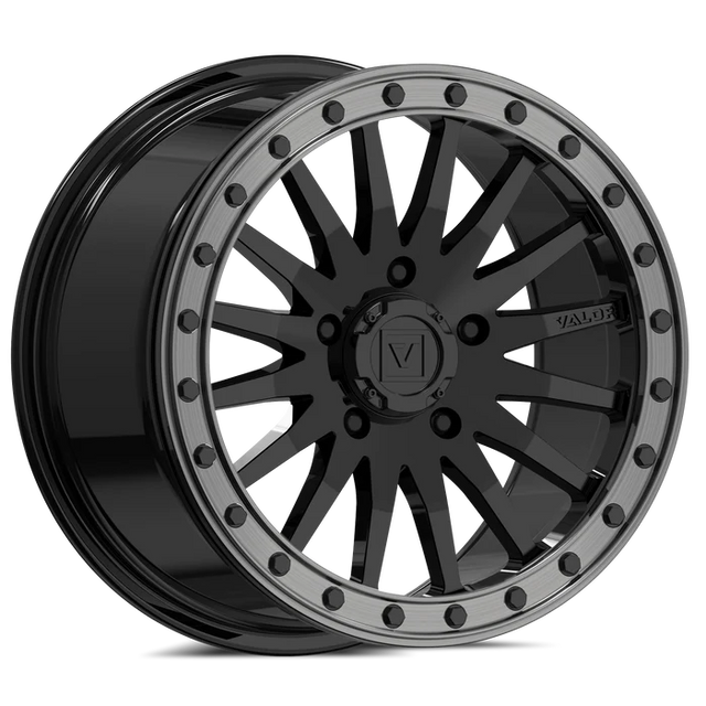 V06 GLOSS BLACK |  R1 Industries | Valor Wheels.