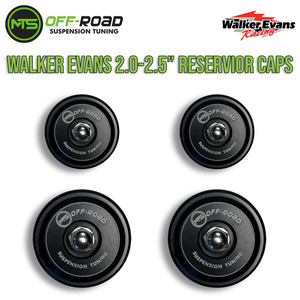 MTS Off-Road Schrader Valve Reservoir Caps (FOR 2.0-2.5" WALKER EVANS RESERVOIRS ONLY)