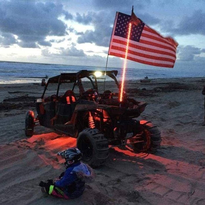 Photo of Wildcat Extreme LED Light Whip (Single) by R1 Industries - Premium LED Light Whips & Rock Lights for UTVs / Side by Sides
