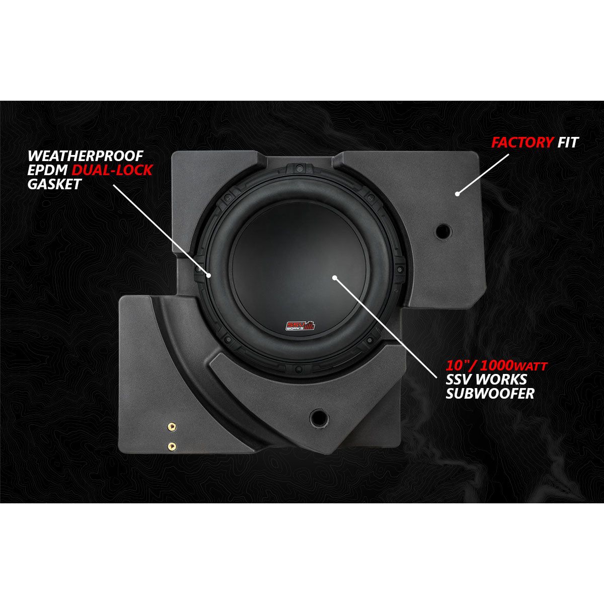 Photo of Can Am X3 Lighted 5-Speaker System with Head Unit by SSV Works - Premium Audio for UTVs / Side by Sides