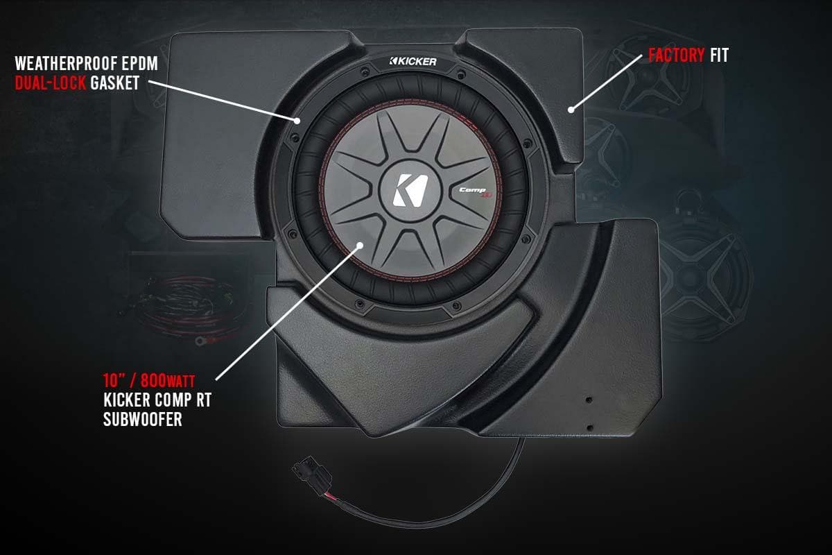 Photo of Complete Kicker 5-Speaker Plug-and-Play System - Can-Am X3 (2017-2023) by SSV Works - Premium Audio for UTVs / Side by Sides