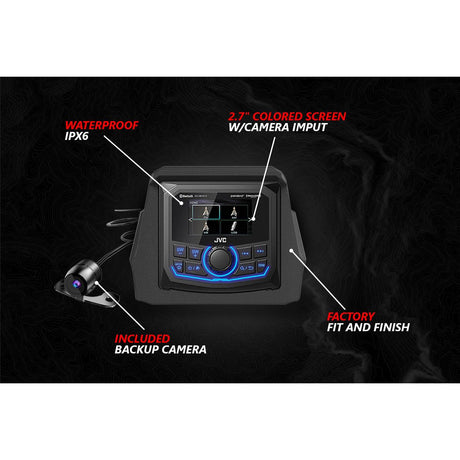 Photo of Can Am X3 Lighted 5-Speaker System with Head Unit by SSV Works - Premium Audio for UTVs / Side by Sides