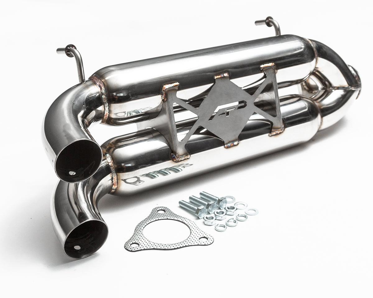 Photo of Dual Tip Exhaust System Polaris RZR XP Turbo by Agency Power - Premium Exhaust Systems & Components for UTVs / Side by Sides