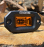 Amber Compact Flush Mount LED Pod reverse front off road utv truck pickup bumper light