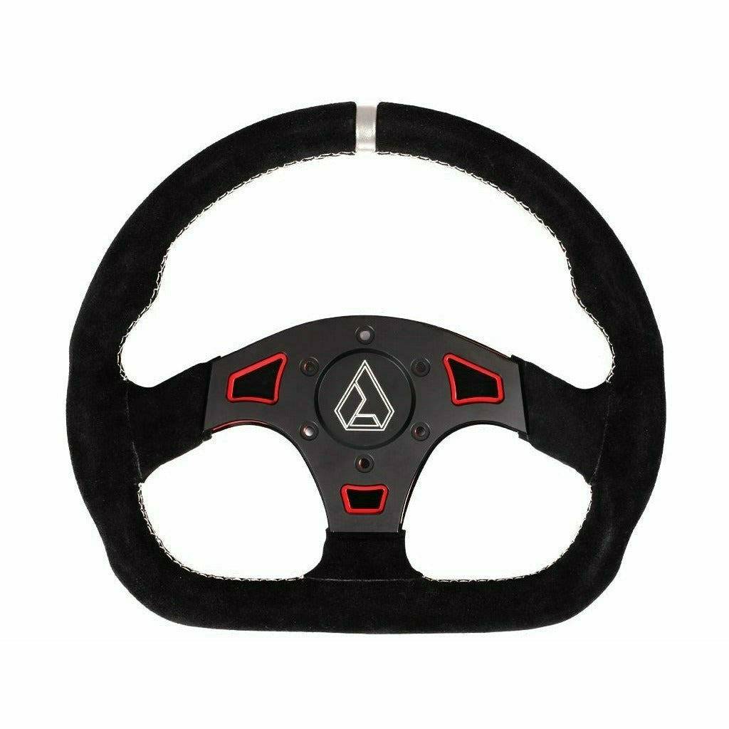 Photo of Ballistic "D" Suede UTV Steering Wheel by Assault Industries - Premium Steering Wheels for UTVs / Side by Sides