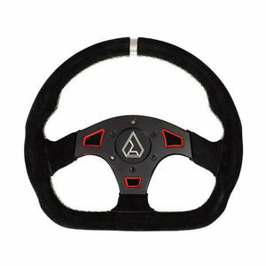 Ballistic "D" Suede UTV Steering Wheel