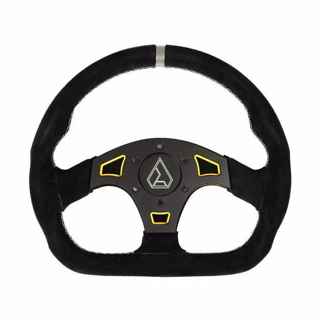 Ballistic "D" Suede UTV Steering Wheel