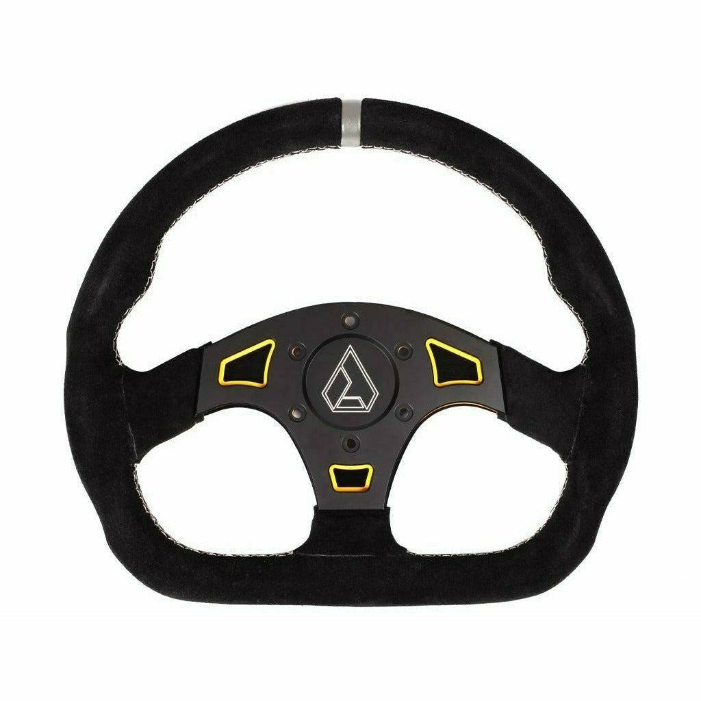 Photo of Ballistic "D" Suede UTV Steering Wheel by Assault Industries - Premium Steering Wheels for UTVs / Side by Sides