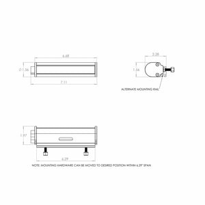 Universal RTL-M Mini LED Rear Light Bar