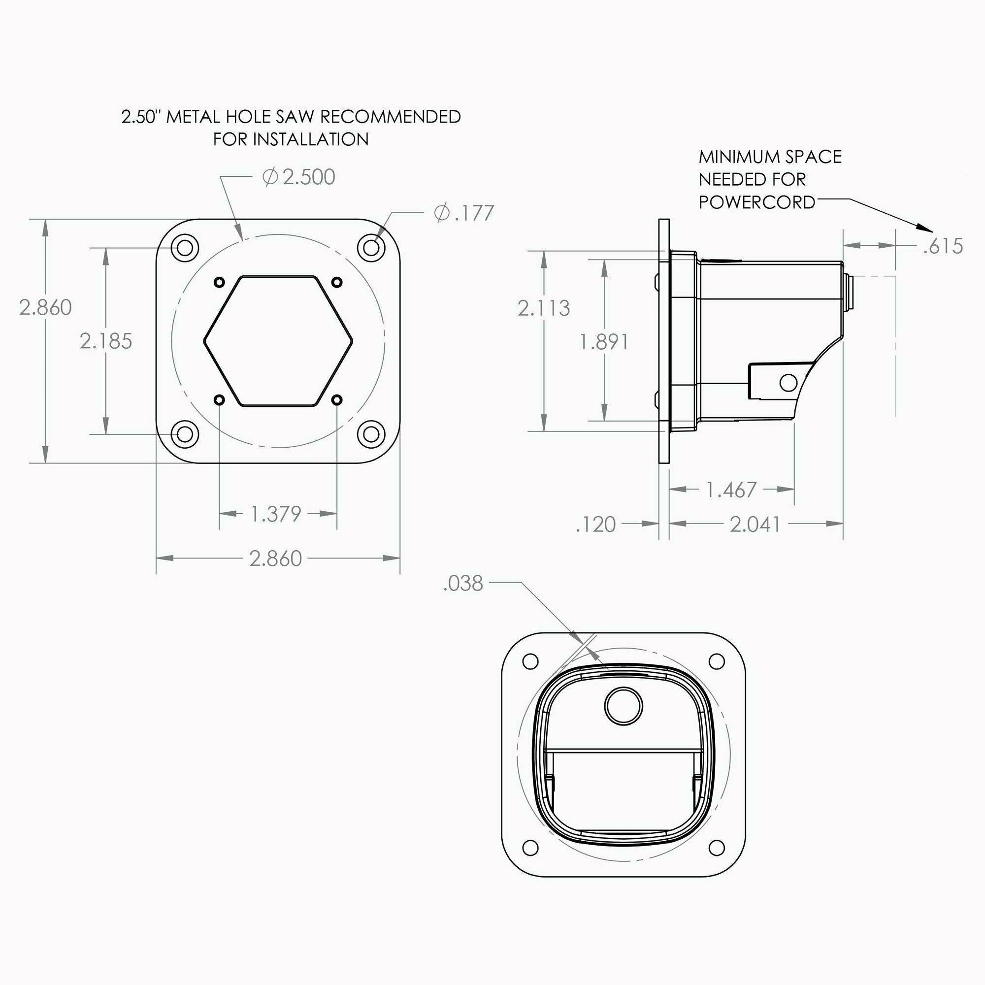 S1 Flush Mount LED Light Pod Reverse Kit