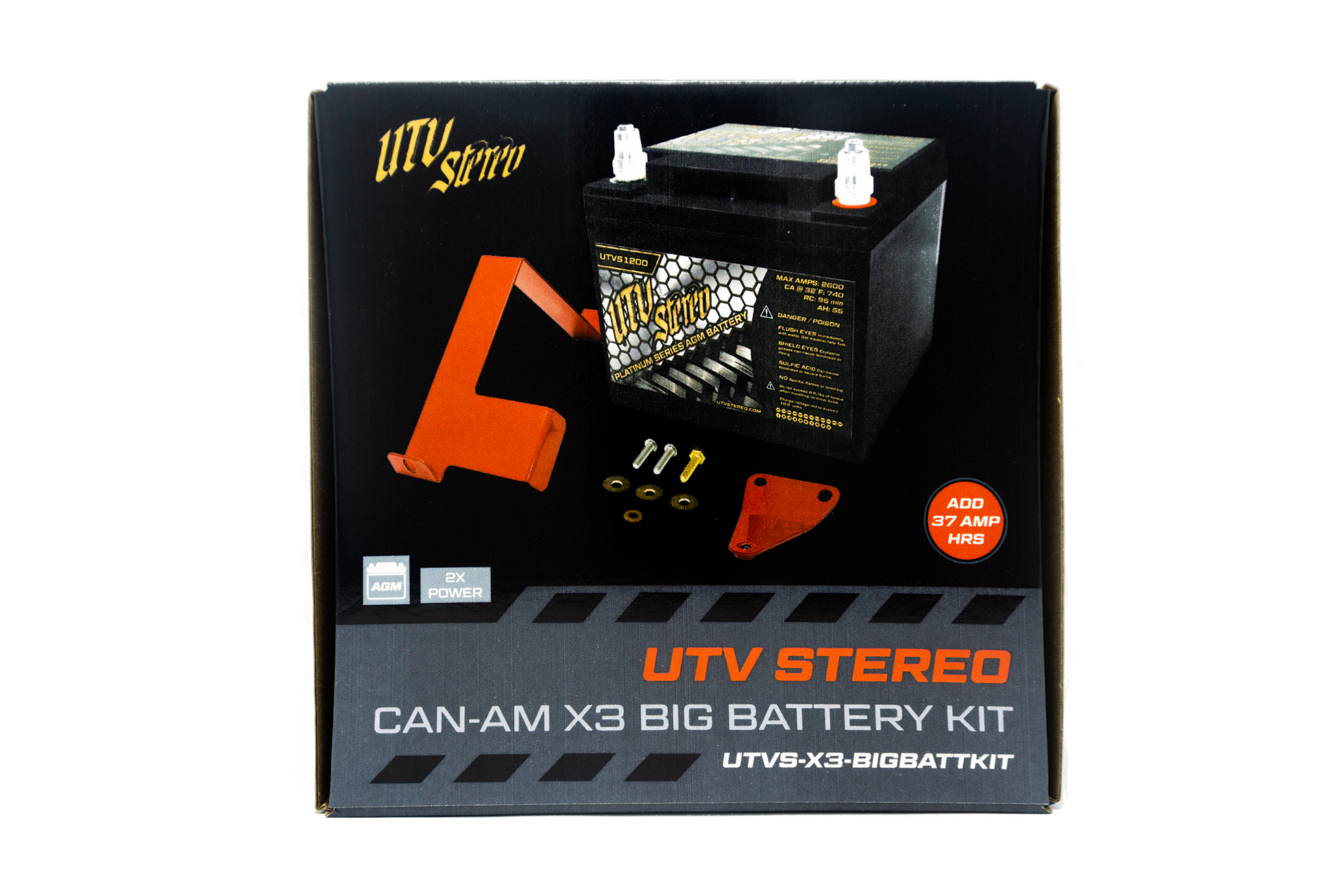 Photo of Can-Am X3 Big Battery Kit by UTV Stereo - Premium Batteries for UTVs / Side by Sides