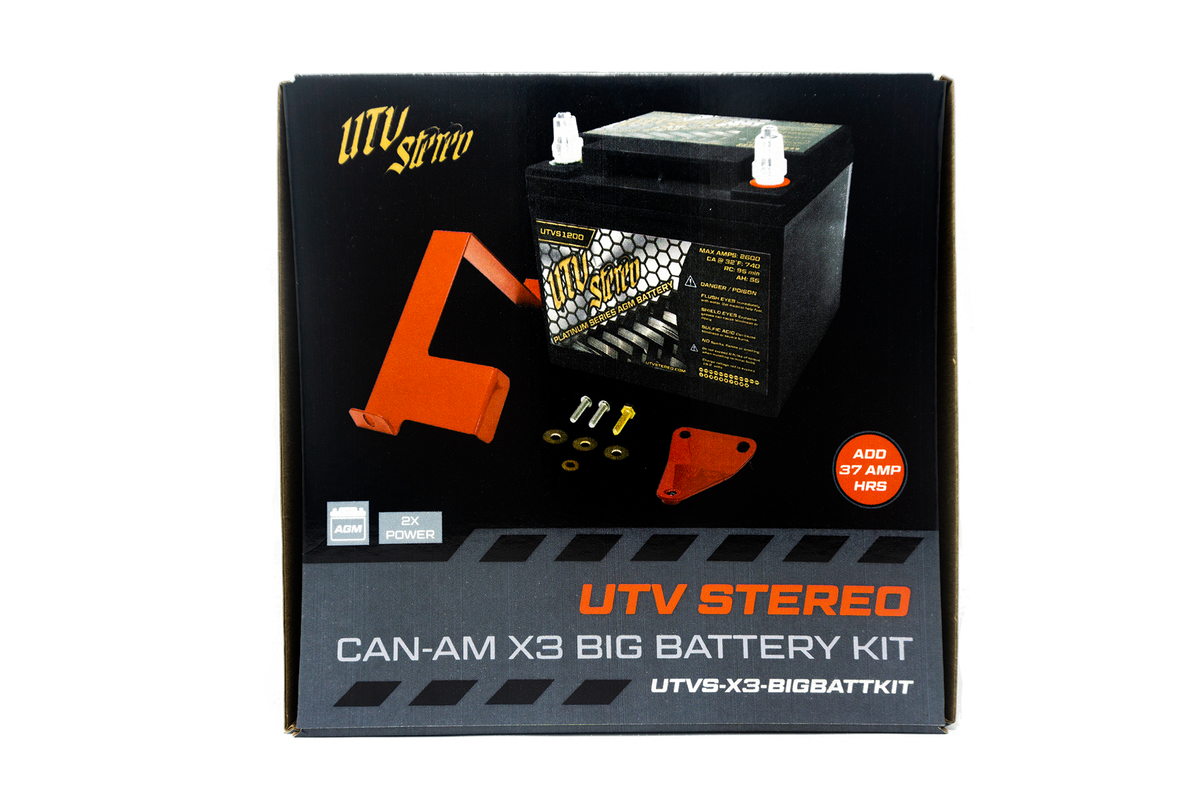 Photo of UTV Stereo Can-Am X3 Big Battery Kit by UTV Stereo - Premium Batteries & Battery Accessories for UTVs / Side by Sides