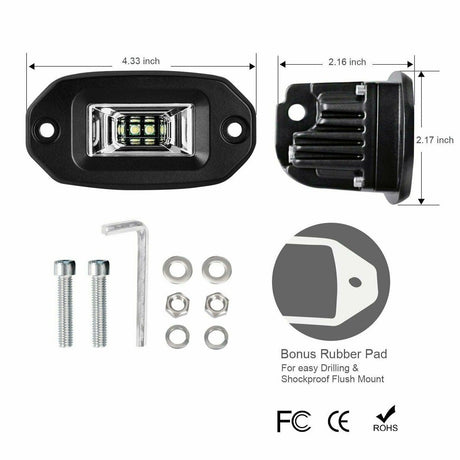 Compact Flush Mount LED Pod - R1 Industries