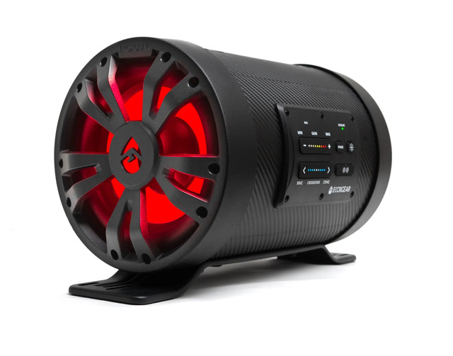 SoundExtreme ES08 powersports sealed powered 8-inch subwoofer tube with built in 500-watt amplifier - R1 Industries
