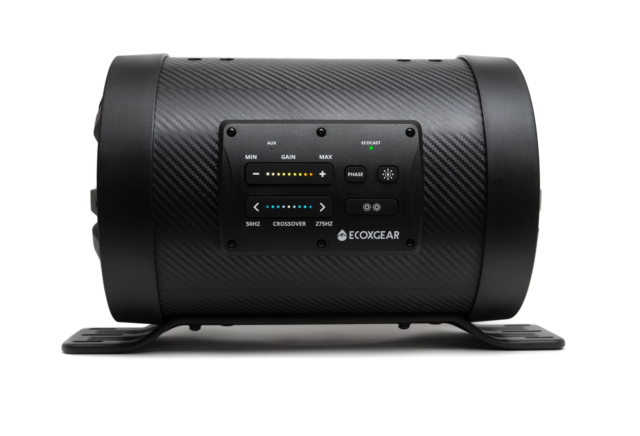 Photo of SoundExtreme ES08 powersports sealed powered 8-inch subwoofer tube with built in 500-watt amplifier by ECOXGEAR - Premium Audio for UTVs / Side by Sides
