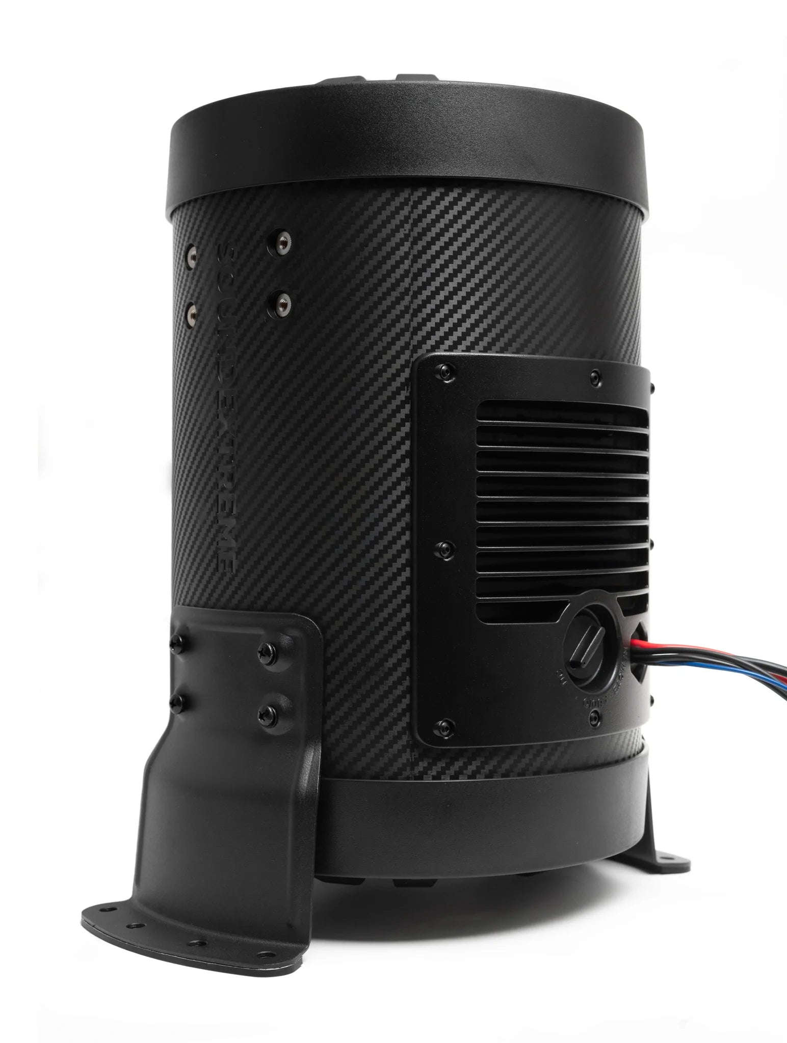 Photo of SoundExtreme ES08 powersports sealed powered 8-inch subwoofer tube with built in 500-watt amplifier by ECOXGEAR - Premium Audio for UTVs / Side by Sides