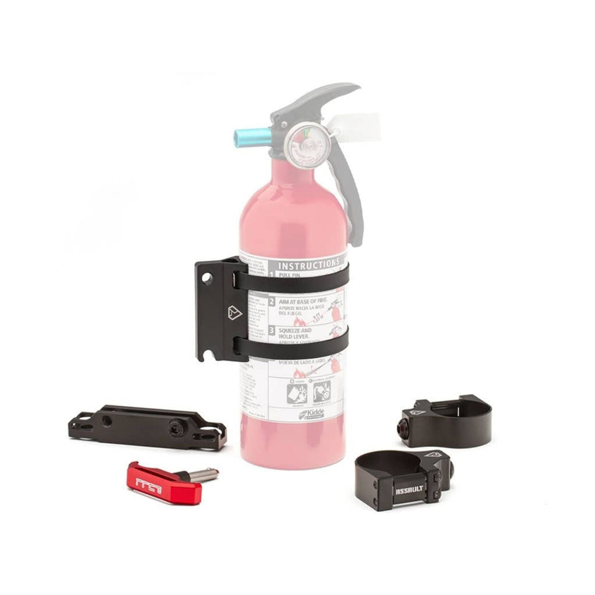 Photo of Quick Release UTV Fire Extinguisher Mount by Assault Industries - Premium Fire Extinguishers & Mounts for UTVs / Side by Sides
