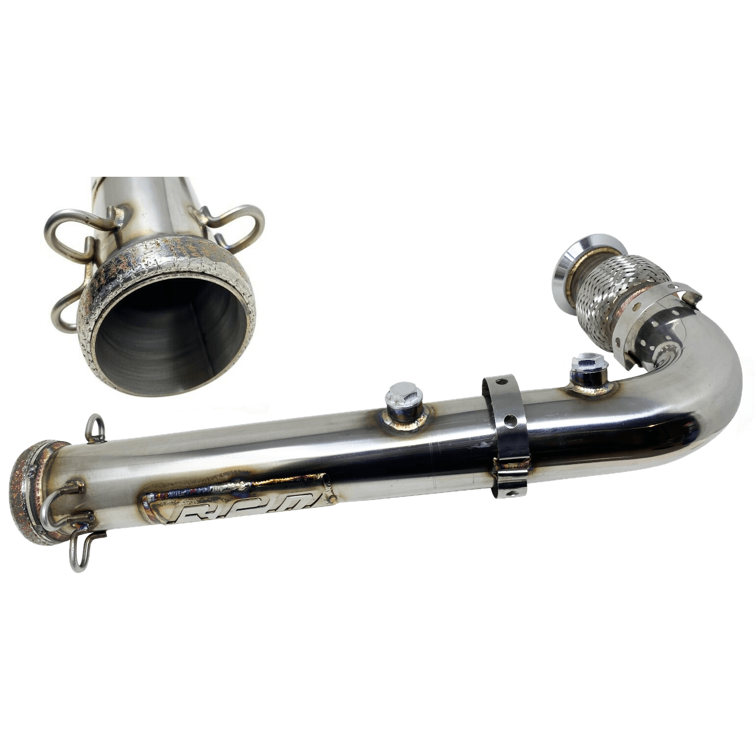 Photo of Can-Am Maverick X3 Turbo R & RR RPM Big Mouth Cat Delete Bypass Mid Race Pipe by RPM SXS - Premium Exhaust Systems & Components for UTVs / Side by Sides