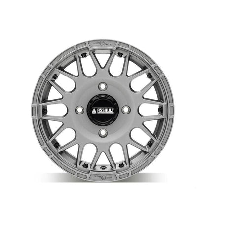 Photo of Hellfire Wheels (Matte Titanium) by Assault Industries - Premium Wheels for UTVs / Side by Sides