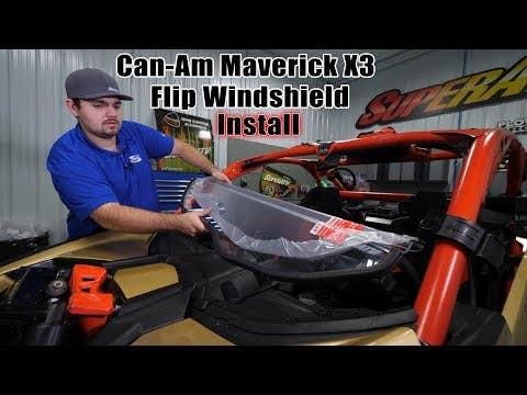 Can-Am Maverick X3 Flip Windshield