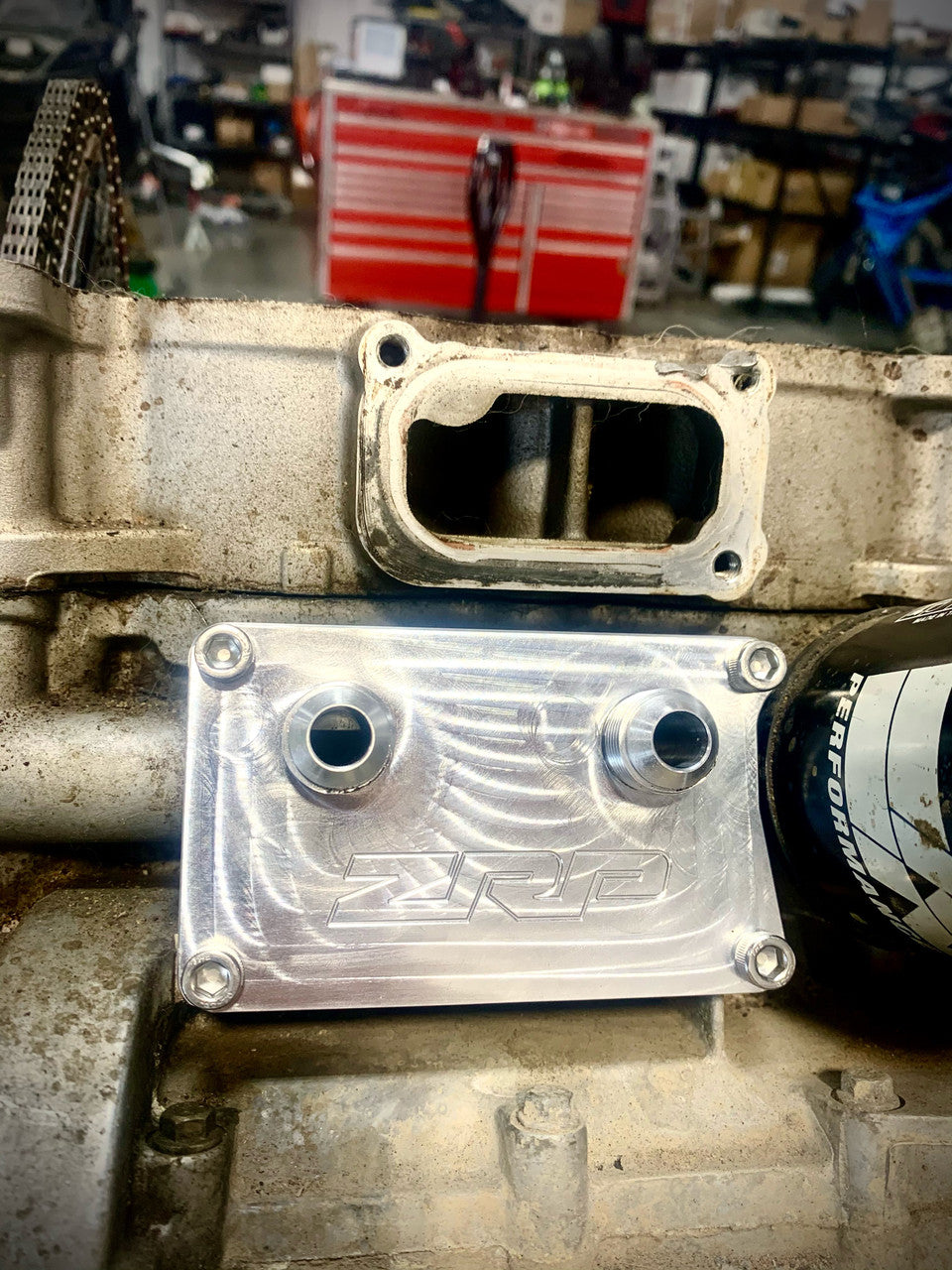 Photo of RZR Oil Cooler Adapter by ZRP - Premium Intercoolers for UTVs / Side by Sides