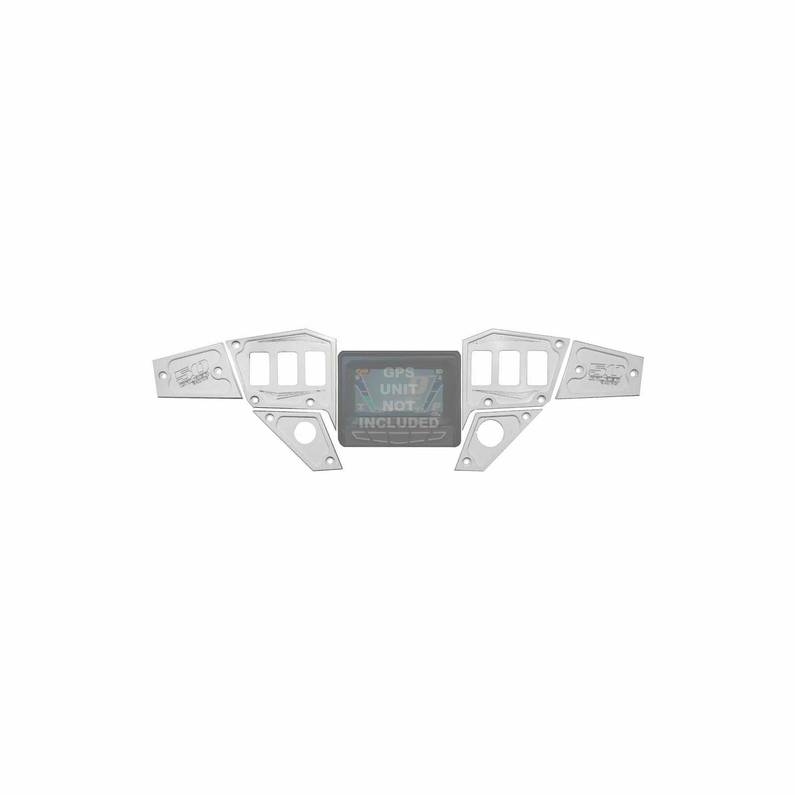 Photo of Polaris RZR 6 Piece Dash Panels by 50 Caliber Racing - Premium Dash Accessories for UTVs / Side by Sides