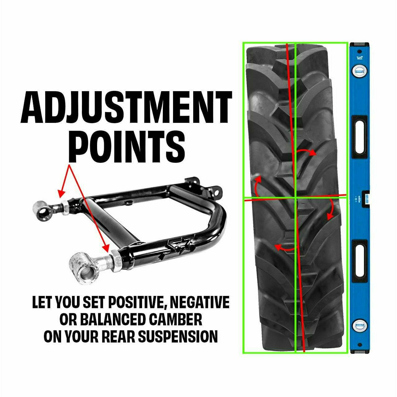 Photo of Polaris Ranger Rear Upper Adjustable A-Arms by S3 Powersports - Premium A-Arms & Control Arms for UTVs / Side by Sides