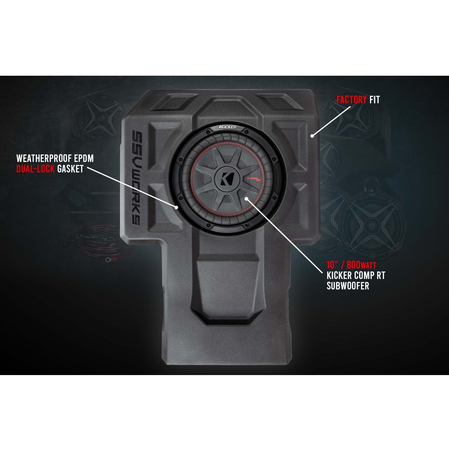 Photo of Kawasaki KRX 3-Speaker Audio System by SSV Works - Premium Audio for UTVs / Side by Sides