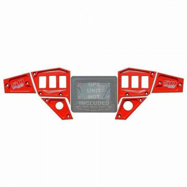 Photo of Polaris RZR 6 Piece Dash Panels by 50 Caliber Racing - Premium Dash Accessories for UTVs / Side by Sides