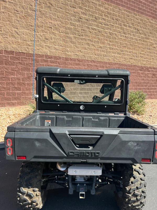 Photo of CF Moto U Force 1000 Rear Windshield (2019+) by Dirt Warrior Accessories - Premium Windshields for UTVs / Side by Sides