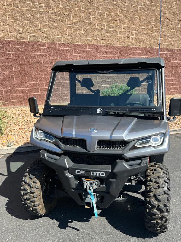 Photo of CF Moto U Force 1000 Front Glass Windshield (2019+) by Dirt Warrior Accessories - Premium Windshields for UTVs / Side by Sides