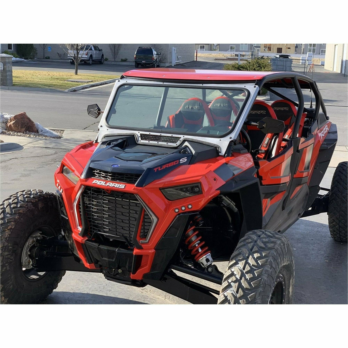 Polaris RZR Glass Windshield for Vent Racing Roll Cage